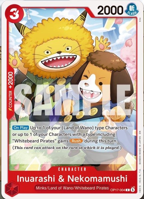 OP17-004 Inuarashi & Nekomamushi